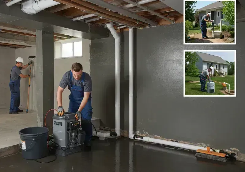 Basement Waterproofing and Flood Prevention process in Hobart, IN